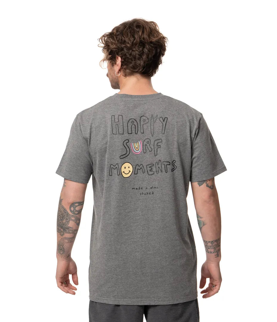 Polera Smile Hombre Charcoal