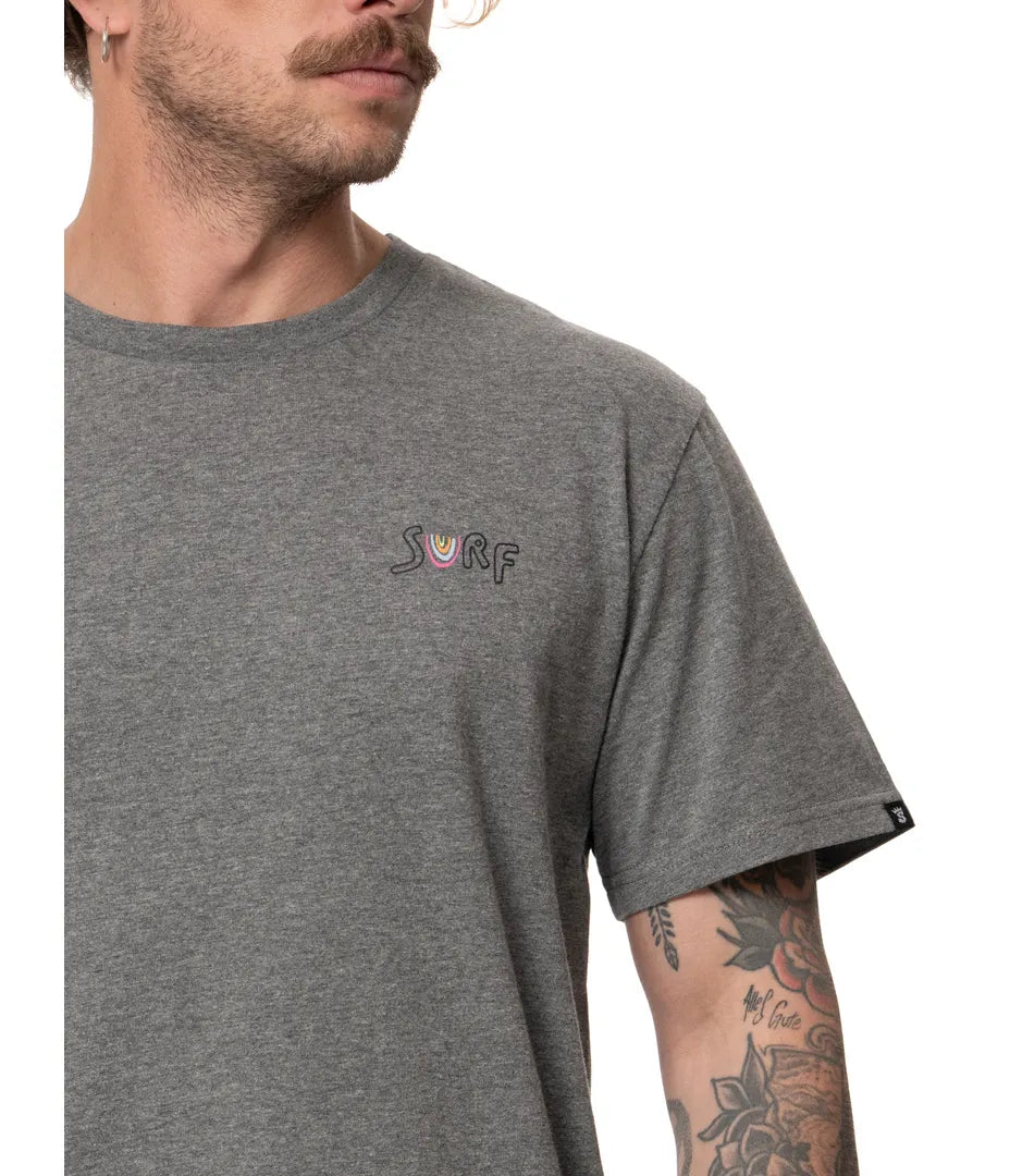 Polera Smile Hombre Charcoal