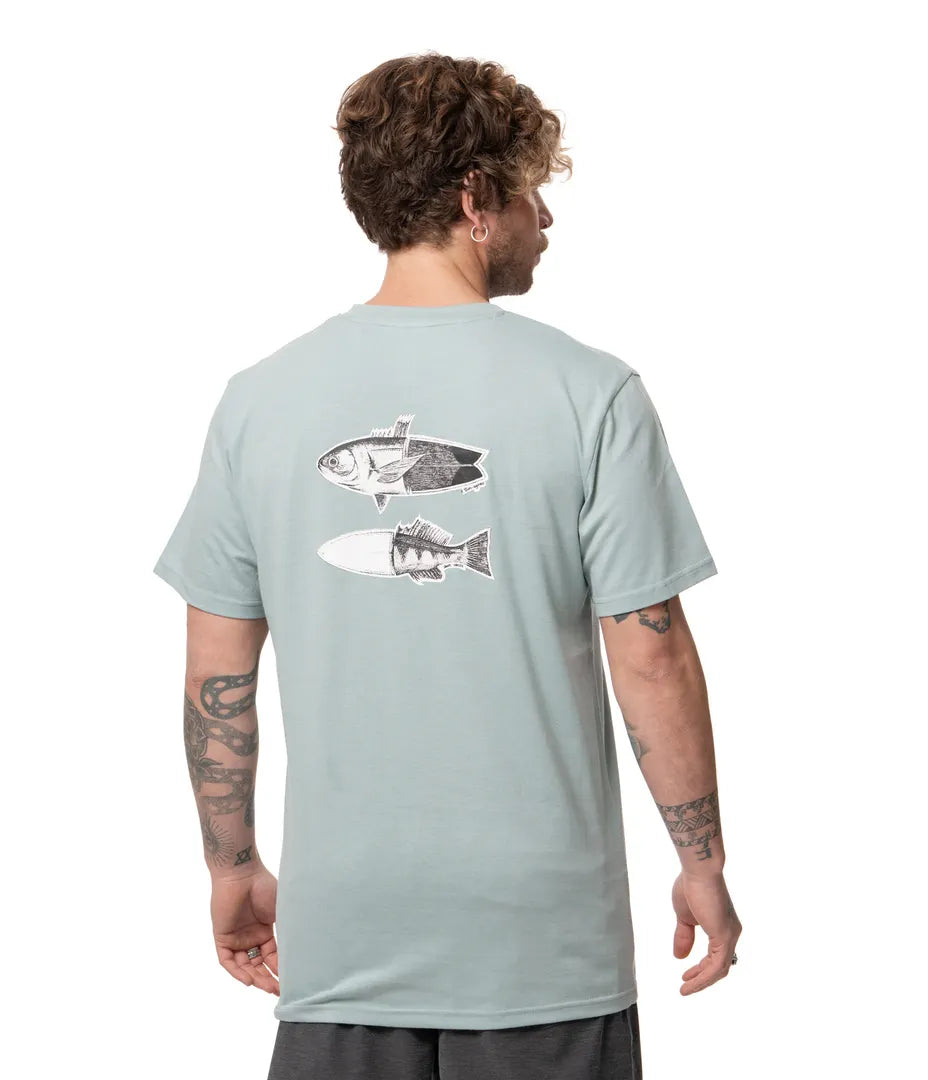 Polera Hawai Hombre Sky