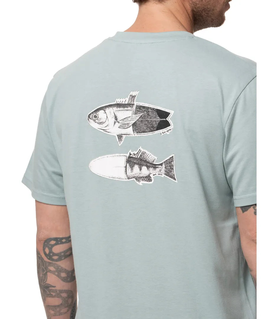 Polera Hawai Hombre Sky