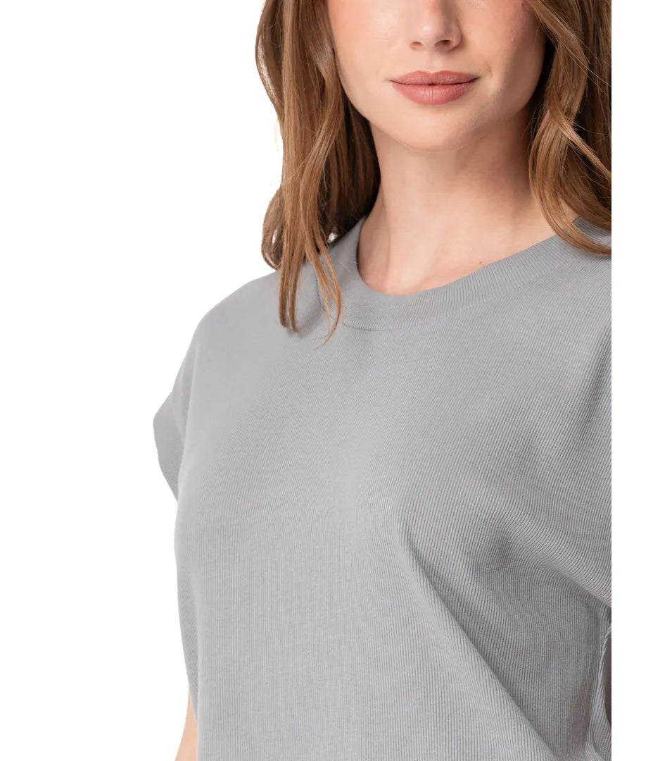 Polera Bambu Mujer Gris