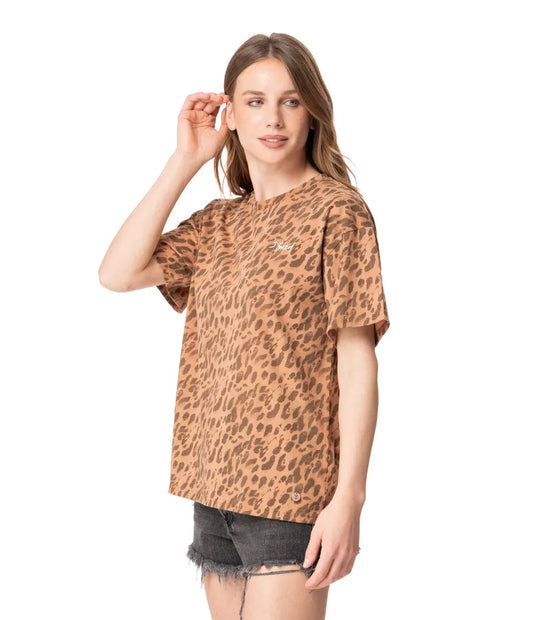 Polera Animal Print Mujer Animal Print